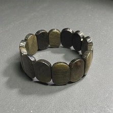 Aura Stone Aurastone Obsidyen Doğal Taş Roleks Bileklik