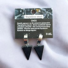 Aura Stone Aurastone Çelik Aparatlı Oniks Doğal Taş Küpe