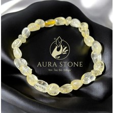 Aura Stone Aurastone Doğal Taş Sitrin Bileklik