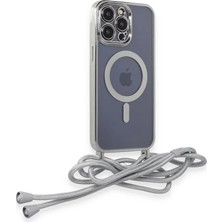 Colezium 14 Pro Kılıf Divo Askılı Kapak - Gümüş