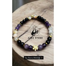 Aura Stone Aurastone Özel Tasarım Doğal Taş Yay Burcu Bilekliği