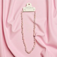 Aura Stone Aurastone Pembe Kuvars Tımbıl Kolye