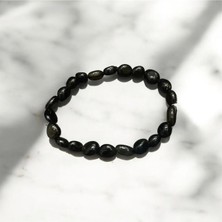 Aura Stone Aurastone Obsidyen Doğal Taş Tımbıl Bileklik