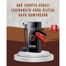 Mey İthalat Çok Fonksiyonlu Araç Yol Yardım Kiti Jump Starter Lastik Pompası