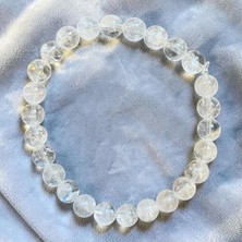 Aura Stone Aurastone Kristal Kuvars Doğal Taş 6 mm Bileklik