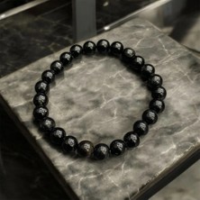 Aura Stone Aurastone Siyah Turmalin Doğal Taş 8mm Bileklik