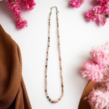Aura Stone Pembe Turmalin Doğal Taş 2mm Kolye