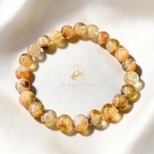 Aura Stone Aurastone Sitrin 8mm Doğaltaş Bileklik