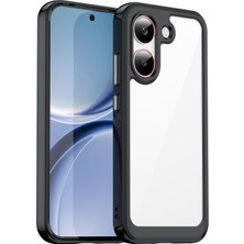 Caseonn Xiaomi Redmi Turbo 5 Kılıf Kamera Korumalı Darbe Emici Şeffaf Arka Kapak Siyah