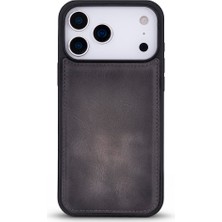 BloominBag Bloomcase Mono Ash Mist Apple iPhone 17 Pro Max(6.9") Hakiki Deri Magsafe Kılıf