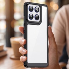 Caseonn Motorola Edge 70 Kılıf Kamera Korumalı Darbe Emici Şeffaf Arka Kapak Siyah