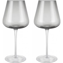 Blomus Belo 2'li Kırmızı Şarap Kadehi Seti Füme Renk 600 ml