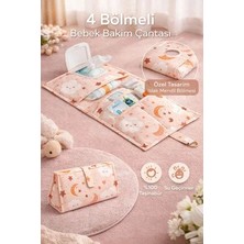 Bebek Alt Açma Bakım Çantası Çok Gözlü Islak Mendil Bez Düzenleme Organizeri