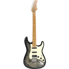 Luxars S-G25 Bk Stratocaster Tipi Elektro Gitar Siyah