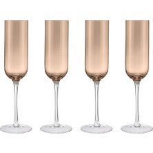 Blomus Fuumı 4'lü Şampanya Kadehi Seti Kahve Renk - 220 ml