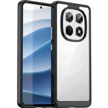 Caseonn Xiaomi Redmi Note 15 Kılıf Kamera Korumalı Darbe Emici Şeffaf Arka Kapak Siyah
