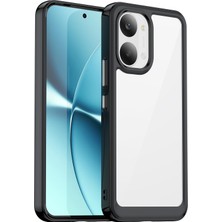 Caseonn Xiaomi Redmi Turbo 5 Max Kılıf Kamera Korumalı Darbe Emici Şeffaf Arka Kapak Siyah