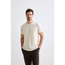 JustBoga Erkek Muscle Fit Modal Bisiklet Yaka Basic Soft Touch Tişört