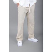 Stil Kombin Yıkamalı Keten Baggy Pantolon Spr 2313_0445