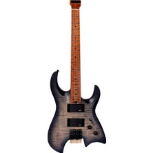 Luxars S-G63-6 Sbk Headless Elektro Gitar Satın Black + Gıgbag
