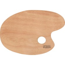 Lefranc&Bourgeois : Ahşap Oval Palet : 33 x 22 cm