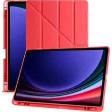Esranın Dünyası Galaxy X610 Tab S9 Fe Plus 12.4 Kılıf Kalemlikli Mars Tablet Kılıfı - Kırmızı