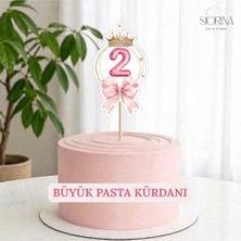 Siorina Events Büyük Pasta Kürdanı Pembe Adet
