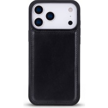 BloominBag Bloomcase Mono Obsidian Black Apple iPhone 17 Pro (6.3") Hakiki Deri Magsafe Kılıf