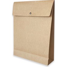 ABB Matbaa 10 Adet Çıtlı Kraft Hediye Zarfı Orta Boy (25.5X33X8)
