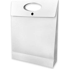 ABB Matbaa 10 Adet Çıtlı Beyaz El Geçme Hediye Zarfı Orta Boy (25.5X33X8)