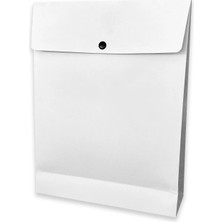 ABB Matbaa 10 Adet Çıtlı Beyaz Hediye Zarfı Orta Boy (25.5X33X8)