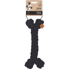Esranın Dünyası Örgü Kemik Köpek Oyuncağı Siyah 30 cm