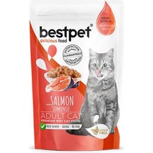 Esranın Dünyası Pouch Somonlu Jelly Tahılsız Yetişkin Kedi Konservesi 85 gr