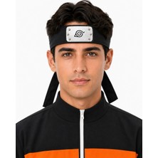 Kostüm Sarayı Naruto Konoha Ninja Alın Bandı Yetişkin - Siyah