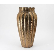 Panalı Metal Dekoratif Vazo Büyük Boy  68,5 x 35,5 cm