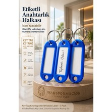 Transformacion Etiketli 3'lü Anahtarlık Halkası – Isim Yazılabilir, Metal Halka ile Şık Tasarım 722421