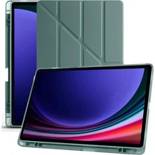 Esranın Dünyası Galaxy X610 Tab S9 Fe Plus 12.4 Kılıf Kalemlikli Mars Tablet Kılıfı - Koyu Yeşil