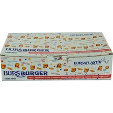 Esranın Dünyası Bursburger Pide Lahmacun Burger Kokoreç Döner Ekmek Hışır Poşeti 13X26 1000 Adet