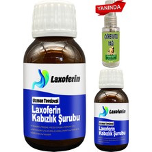Esranın Dünyası Laxofer Laxoferin Şurup - 2 Adet Yanında Çörek Otu Yağı / Bay Bayan Kullanımına Uygun 50 ml Şurup
