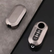 Esranın Dünyası Fiat Doblo Uyumlu Smart 3 Buton Silikon Oto Anahtar Kumanda Kabı Kılıf Füme