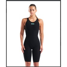 Arena Powerskın Veloce Ob / Black-Teal Kadın Yüzücü Yarış Mayosu 011279100