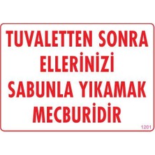 Esranın Dünyası Ellerinizi Yıkayınız Uyarı Levhası 25X35 KOD:1201