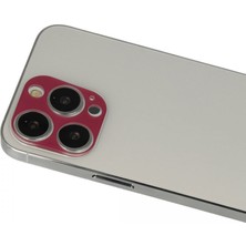 Esranın Dünyası iPhone 13 Pro Max Rainbow Kamera Lens Koruma Cam - Koyu Kırmızı