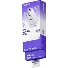Esranın Dünyası iPhone 13 Pro Max Bilvis 5in1 3D Magic Cam Ekran Koruyucu - Siyah