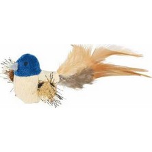 Esranın Dünyası Peluş Tüylü Kuyruklu Kuş Kedi Oyuncağı 8 cm