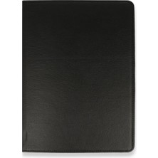 Esranın Dünyası iPad Pro 12.9 (2021) Kılıf 360 Tablet Deri Kılıf - Siyah