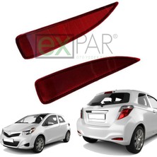 Expar Oto Yaris Arka Tampon Reflektörü Sağ + Sol Taraf Takım 2012 - 2014 Model Yaris Kedi Gözü