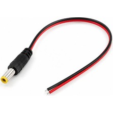 5.5x2.1mm Dc Dişi Adaptör Jack Kablo 20CM