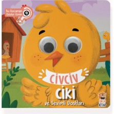 TeknoKapsül Sincap Kitap Civciv Ciki ve Sevimli Dostları | Bu Kocaman Gözler Kimin? | 12-24 Ay Hareketli Gözlü Eğitici Kitap