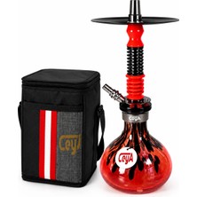 Ceya Zeus 37 cm Nargile Takımı Çantalı Premium Set | Lüle, Maşa ve Silikon Marpuç Hediyeli